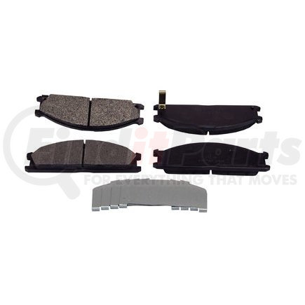 087-1296 by BECK ARNLEY - SEMI-MET BRAKE PADS