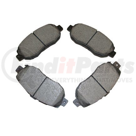 087-1506 by BECK ARNLEY - SEMI-MET BRAKE PADS