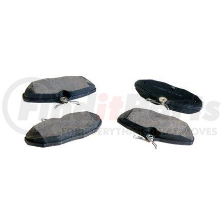 087-1650 by BECK ARNLEY - SEMI-MET BRAKE PADS
