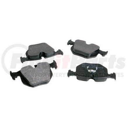 087-1651 by BECK ARNLEY - SEMI-MET BRAKE PADS