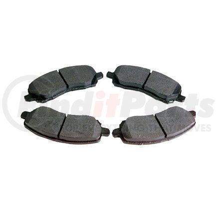 087-1656 by BECK ARNLEY - SEMI-MET BRAKE PADS