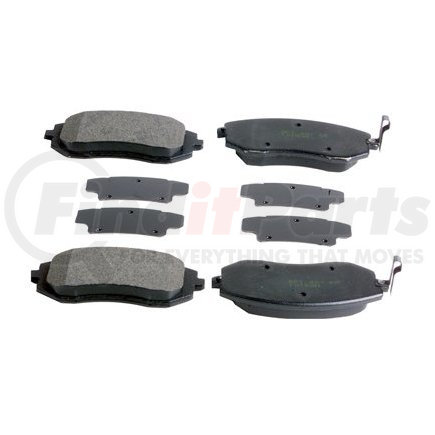 Beck Arnley 087-1702 Disc Brake Pad Set SEMI-MET BRAKE PADS