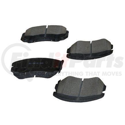 087-1706 by BECK ARNLEY - SEMI-MET BRAKE PADS