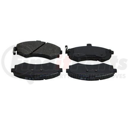 087-1707 by BECK ARNLEY - SEMI-MET BRAKE PADS