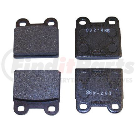 089-0654 by BECK ARNLEY - BRAKE PAD