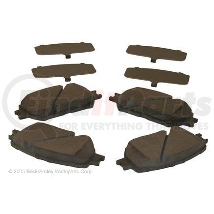 086-1657C by BECK ARNLEY - CERAMIC BRAKE PADS