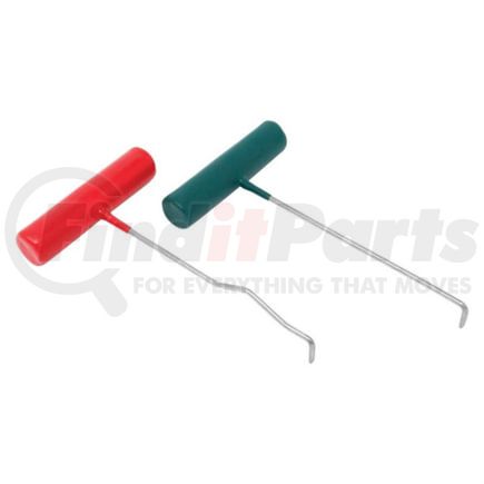 AES Industries 9317 Dent Puller Rod 2-Piece Heavy Duty PDR Dent Pull Rod Set Straight Bent Car Body Crease Repair Tools