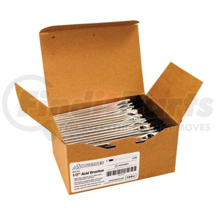 AES Industries 547 Acid Brush Set Acid Brush, 6 In. OAL, 1/2 In. Pure Black Horse Hair Electrolytic Tin Handle Set, 144 per