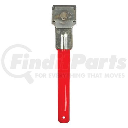 AES Industries 87950 Standard Scraper 8-Inch Steel Inspection Sticker Scraper Vinyl Grip Windshield Decal Razor Tool