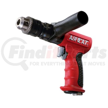 AIRCAT 4450 Air Drill 1/2 In. Chuck 0.6 Horsepower Composite Reversible Pneumatic Drill, 400 RPM