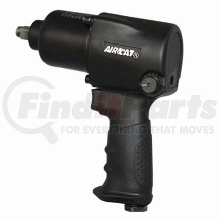 AIRCAT 1431 Air Impact Wrench 1/2 In. Drive Twin Hammer Pneumatic Impact Wrench with 800 ft-lb Max Torque
