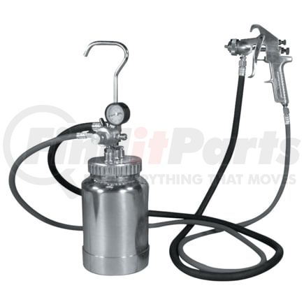 Astro Pneumatic 2PG8S Spray Gun Kit 2 Quart Pressure Pot with Silver Gun and Hose, 1.7mm Nozzle