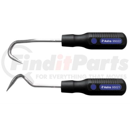 Astro Pneumatic 9502 Hose Removal Tool 2-Piece Hose Removal Hook Set, V-Type and U-Type, 210mm Chromoly Vanadium
