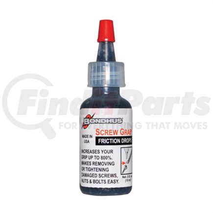 Bondhus Corp. 94205 Screwdriver 15 ML Anti Slip Fastener Extractor Fluid and Liquid Screw Grip Gel for Removing Stripped