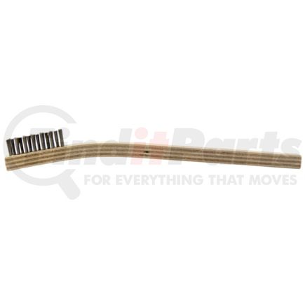 Brush Research 93AW Wire Brush Toothbrush-Style Scratch Brush, Stainless Steel Bristles, Wooden Handle, 7.25-Inch