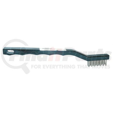 Brush Research 93AP Wire Brush 3-Rows Stainless Steel Bristles Toothbrush-Style Hand Scratch Brush, Plastic Handle, 7.25-Inch