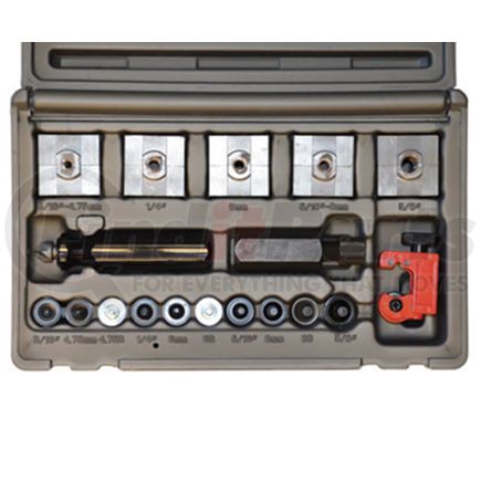 Cal-Van Tools 165 Double Flaring Tool Master In-Line Flaring Set, SAE & Metric Single Double Bubble Flare Tool Kit