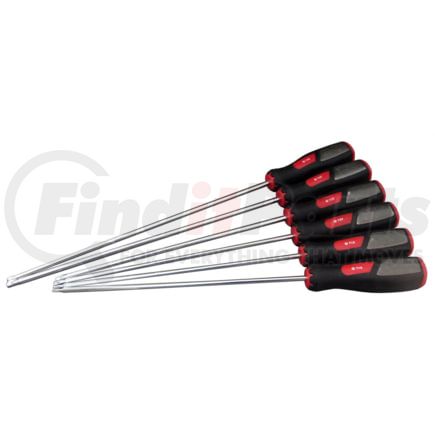 Cal-Van Tools 917 Screwdriver Set Extra Long Torx Screwdriver Set, Tamperproof, 6pc