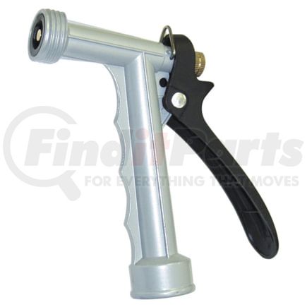 Carrand 90005 Water Hose Nozzle Adjustable Industrial Aluminum Pistol Grip Nozzle with Rear Trigger and Continuous Spray Lock