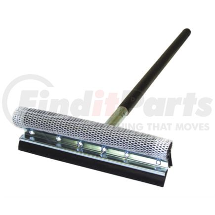 Carrand 9057 Squeegee Deluxe Window Cleaner with EPDM Blade, Net Wrapped Sponge, Squeegee and 24-Inch Wood Handle