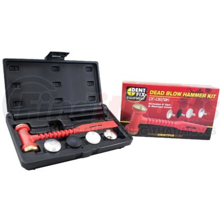 Dent Fix Equipment DF-DB79K Dead Blow Hammer 7" Dual Head Dead Blow Paintless Dent Repair Hammer Kit with 6 Interchangeable