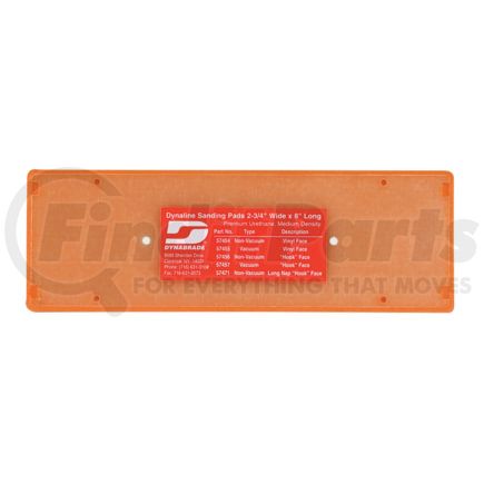 Dynabrade 57454 Sanding Pad 2-3/4 x 8 Inch Non-Vacuum Dynaline Disc Pad, Medium Density, Vinyl-Face, 2-Screws