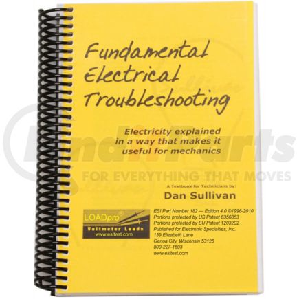 Electronic Specialties 182 Repair Manual Fundamental Electrical Troubleshooting Book, 200-Page, 4.0 Edition 1996-2010