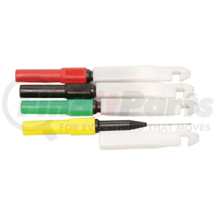 Electronic Specialties 618 Diagnostic Test Probe 4-Pieces Mini Back Probes and Wire Piercers, Yellow, Red, Green, Black, 21mm