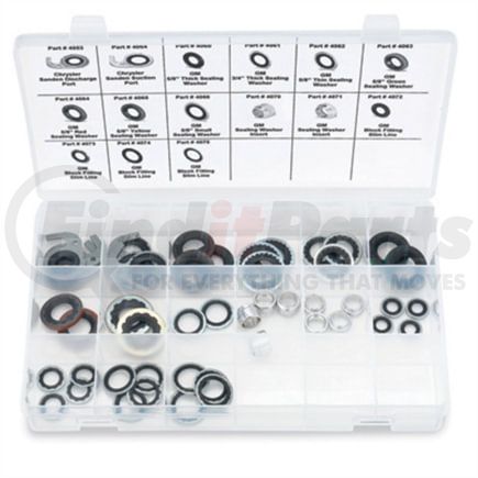 FJC, Inc. 4296 A/C Compressor Sealing Washer Kit 47-Pieces, Master Sealing Washer Assortment Kit, GM and Chrysler