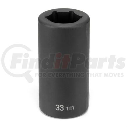 Grey Pneumatic 5033MD Socket Set #5 Spline x 33mm Deep Impact Socket