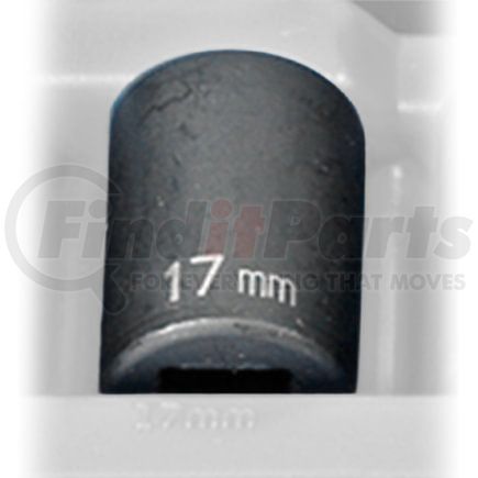 Grey Pneumatic 2117M Socket 1/2" Drive x 17mm 12-Point Size, 38mm Length, Impact Socket, Type II Shape