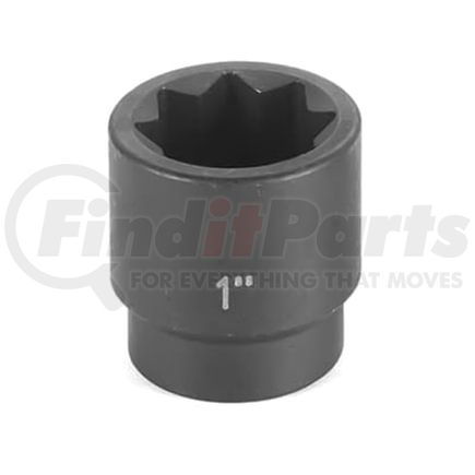 Grey Pneumatic 2524S Socket 1/2" Drive x 3/4" 8-Point Size, 1.57mm Length, Impact Socket, Type II Shape