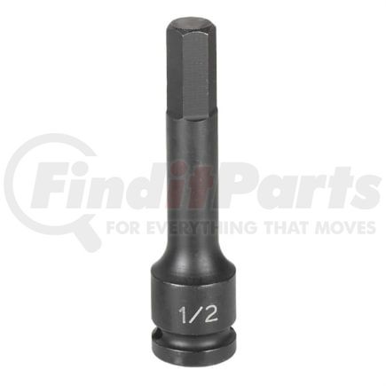 Grey Pneumatic 29124M Socket 1/2" Drive x 12mm Hex Size, 100mm Length, Impact Socket