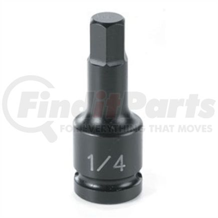 Grey Pneumatic 9906F Socket Driver Bit 1/4" Drive x 3/16" Hex Size, 1.38" Length, Impact Socket Driver Bit