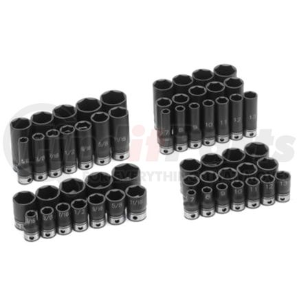 Grey Pneumatic 81020D Socket 3/8" Drive x 5/8" Size, 6-Point, Deep-Length, Duo-Socket