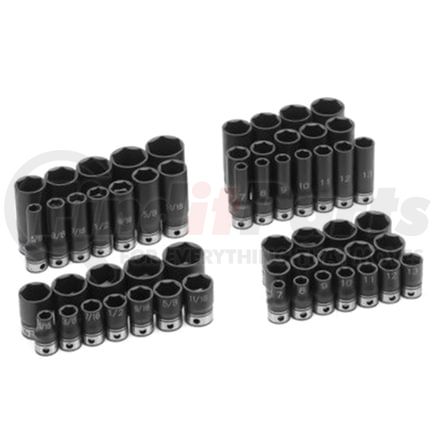 Grey Pneumatic 81010MD Socket 3/8" Drive x 10mm Size, 6-Point, Deep-Length Duo-Socket