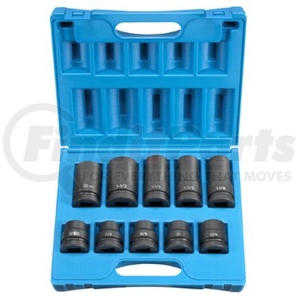 Grey Pneumatic 9152 1" Drive 10 Pc. Standard and Deep Wheel Service Set