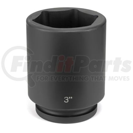 Grey Pneumatic 4054D Socket 1" Drive x 1-11/16" Hex Size, 3.62mm Deep Length, Impact Socket, Type III Shape