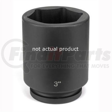 Grey Pneumatic 4120D Socket 1" Drive x 3-3/4" Hex Size, 5.51mm Deep Length, Impact Socket, Type III Shape