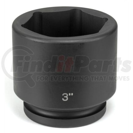 Grey Pneumatic 4096R Socket 1" Drive x 3" Hex Size, 3.94mm Length, Impact Socket, Type III Shape
