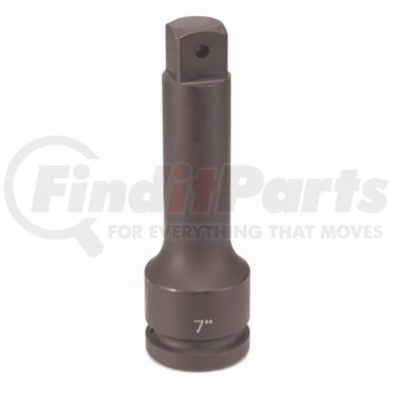 Grey Pneumatic 4007E 1" Drive x 7" Extension with Pin Hole