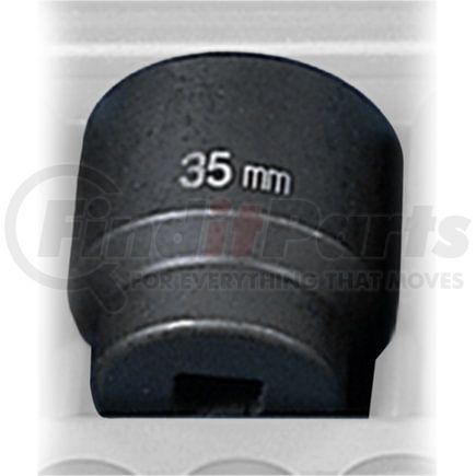 Grey Pneumatic 2035M Socket 1/2" Drive x 35mm Hex Size, 50mm Length, Impact Socket, Type III Shape