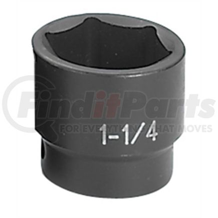 Grey Pneumatic 2040R Socket 1/2" Drive x 1-1/4" Hex Size, 1.57 mm Length, Impact Socket, Type III Shape