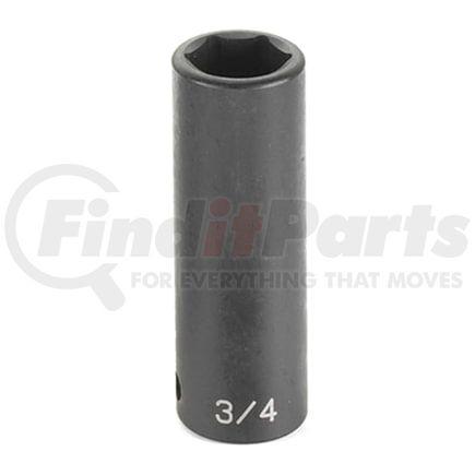 Grey Pneumatic 2056D Socket 1/2" Drive x 1-3/4" Hex Size, 3.66mm Deep Length, Impact Socket, Type III Shape