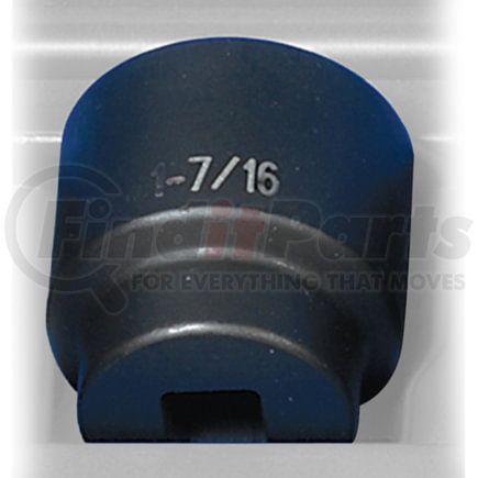 Grey Pneumatic 2146R Socket 1/2" Drive x 1-7/16" 12-Point Size, 1.97mm Length, Impact Socket, Type III Shape
