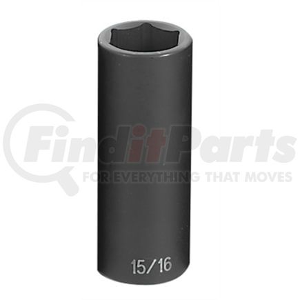 Grey Pneumatic 2030D Socket 1/2" Drive x 15/16" Hex Size, 3.54mm Deep Length, Impact Socket, Type II Shape