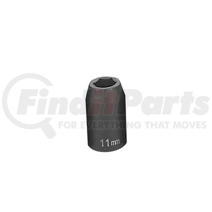Grey Pneumatic 2011M 1/2" Drive x 11mm Standard Impact Socket