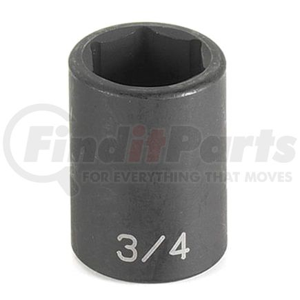 Grey Pneumatic 2064R Socket 1/2" Drive x 2" Hex Size, 2.76 mm Length, Impact Socket, Type III Shape