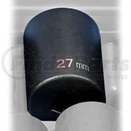 Grey Pneumatic 2127M Socket Impact Socket - 1/2 in. Drive, 27 mm, 12-Point, Standard, 12 Point