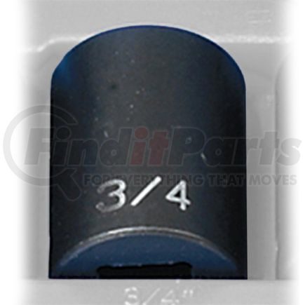 Grey Pneumatic 2124R Socket 1/2" Drive x 3/4" 12-Point Size, 1.5mm Length, Impact Socket, Type II Shape